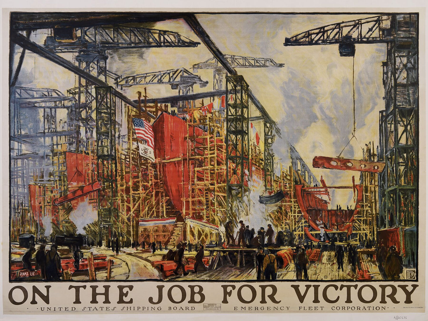 On the job for victory par Lie, Jonas, 1880-1940