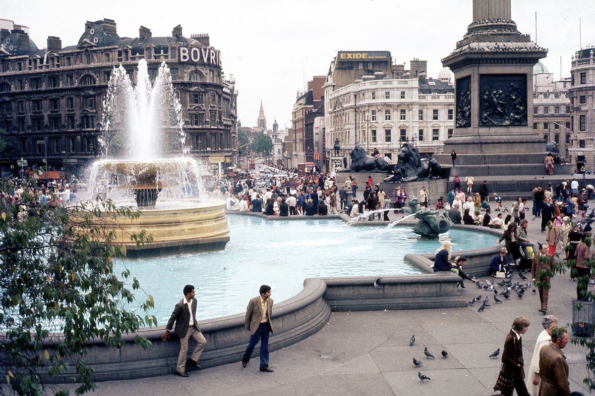 Trafalgar Square, Londres - 1972