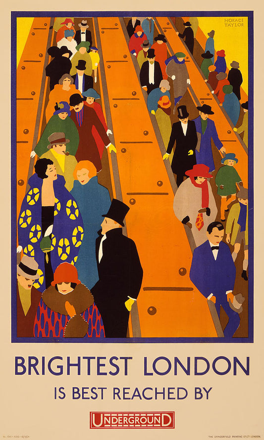 Brightest London is best reached by_Underground by Horace Taylor - 1924
