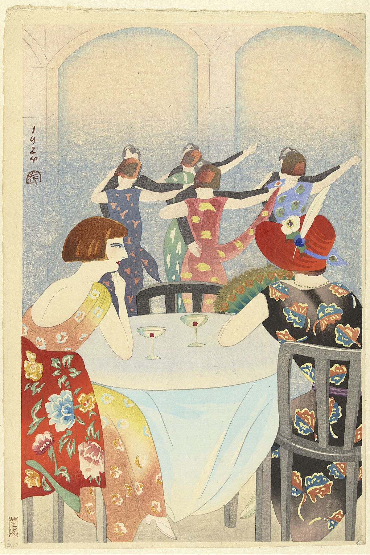 Dance Salon in the New Carlton Hotel in Shanghai by Yamamura Kôka - 1924