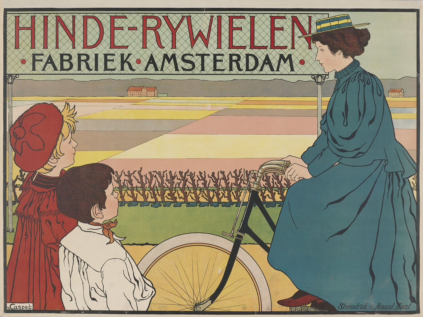 Hinde-Bicycle Factory Amsterdam, Johann Georg van Caspel, c. 1896 - c. 1898