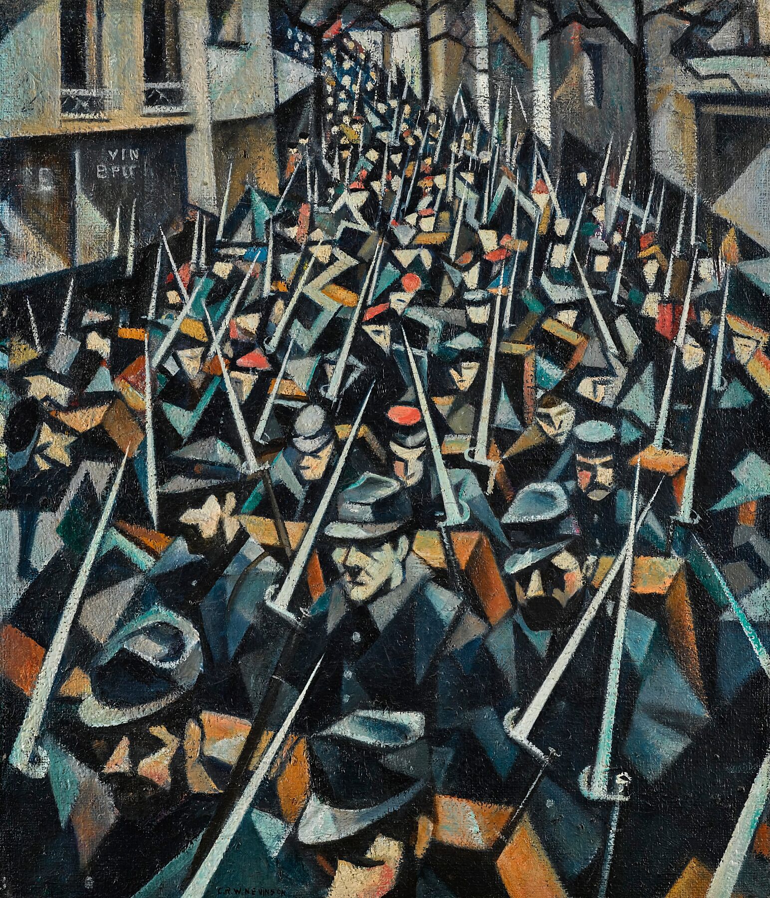 A.R.A. 'A Dawn' by Christopher Richard Wynne Nevinson by - 1914