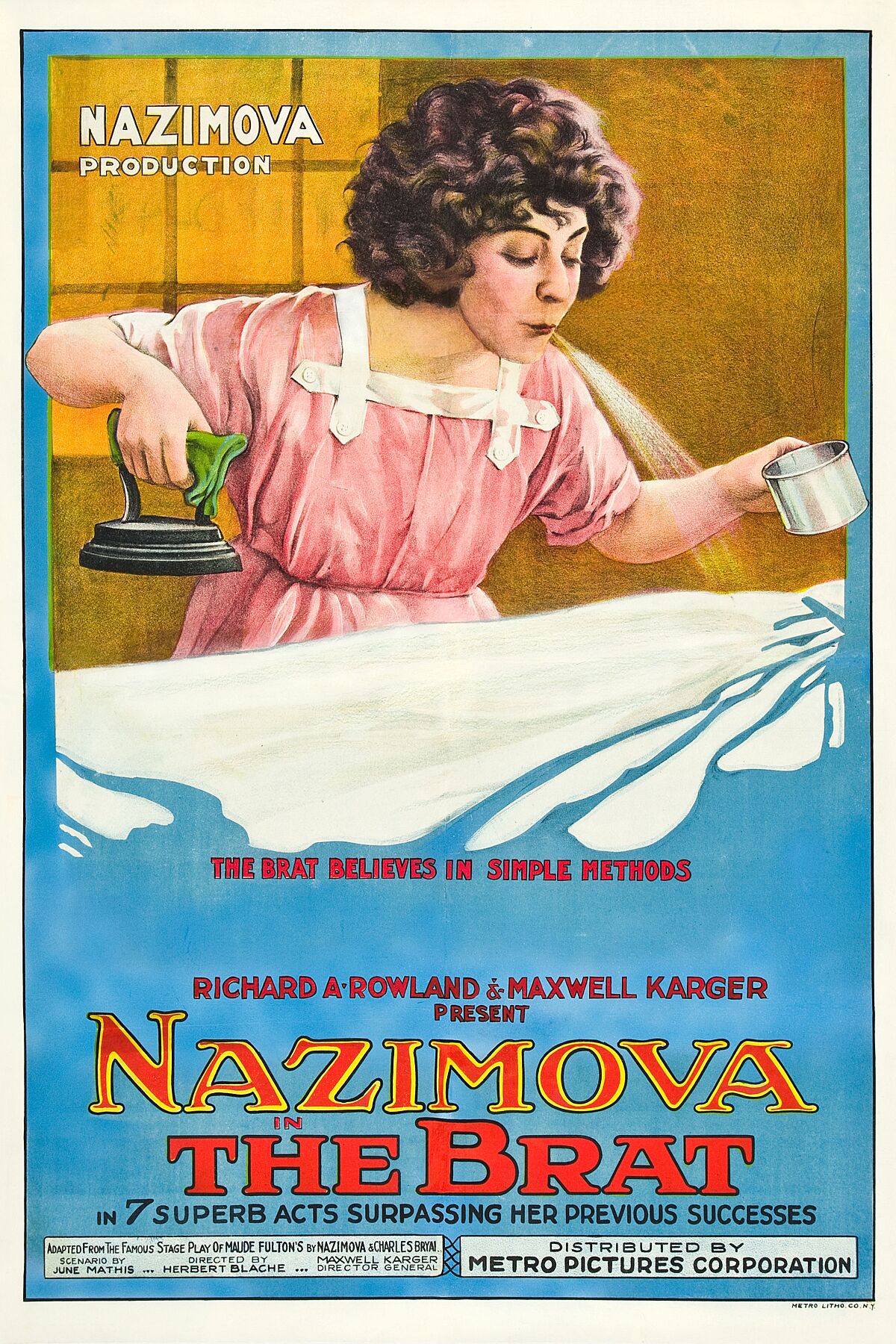 The Brat is a 1919 American silent drama film produced by and starring Alla Nazimova and directed by Herbert Blache