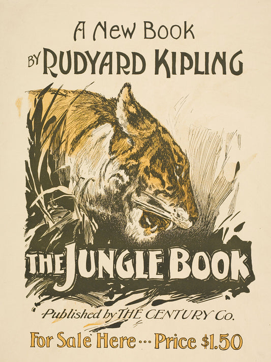 A New Book by Rudyard Kipling - The Jungle Book - c. 1895 - 1911