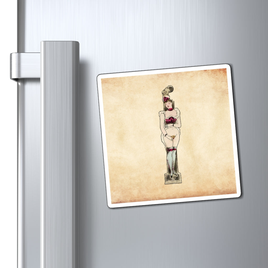 Imán con la letra I del Alfabeto erótico, 1880, del artista francés Joseph Apoux (1846-1910).