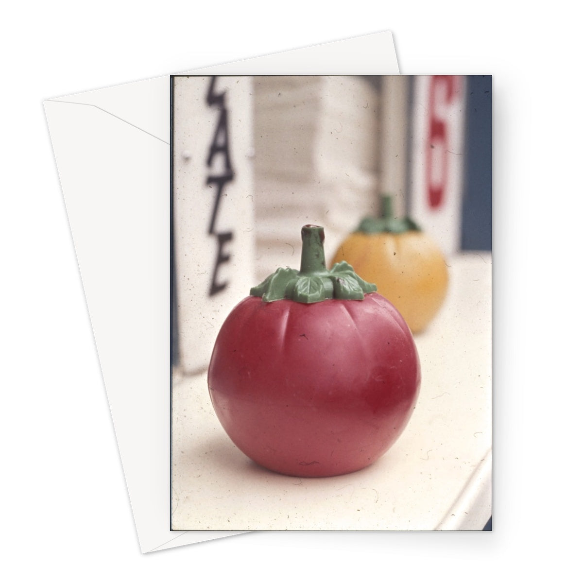 Plastic Tomato by Bob Hyde, 1960s - Greeting Card