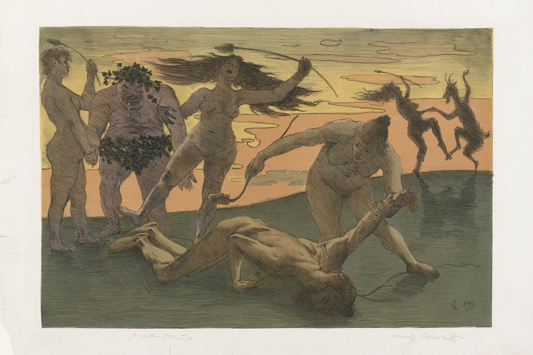 Bacchanal (Bacchantenzug) by Lovis Corinth - 1895