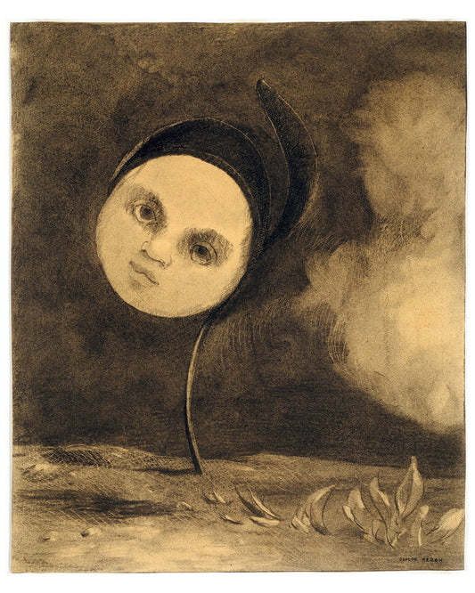 Strange Flower by Odilon Redon - 1880.