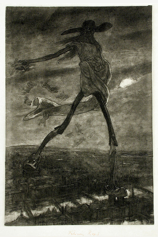 Satan semant la tare de Félicien Rops - 1906