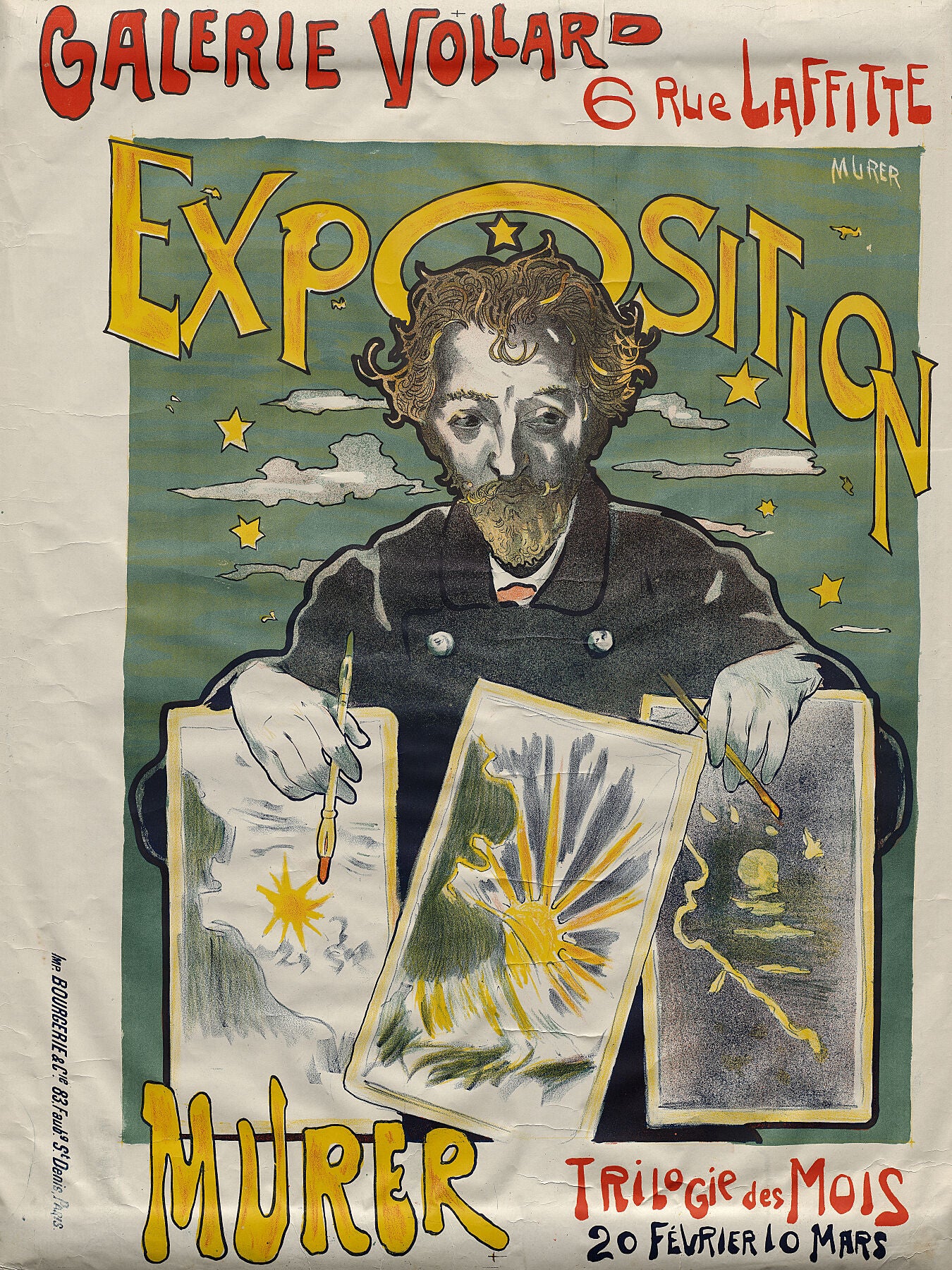 Trilogy of Months, State II by Eugène Murer (French, 1845-1906)