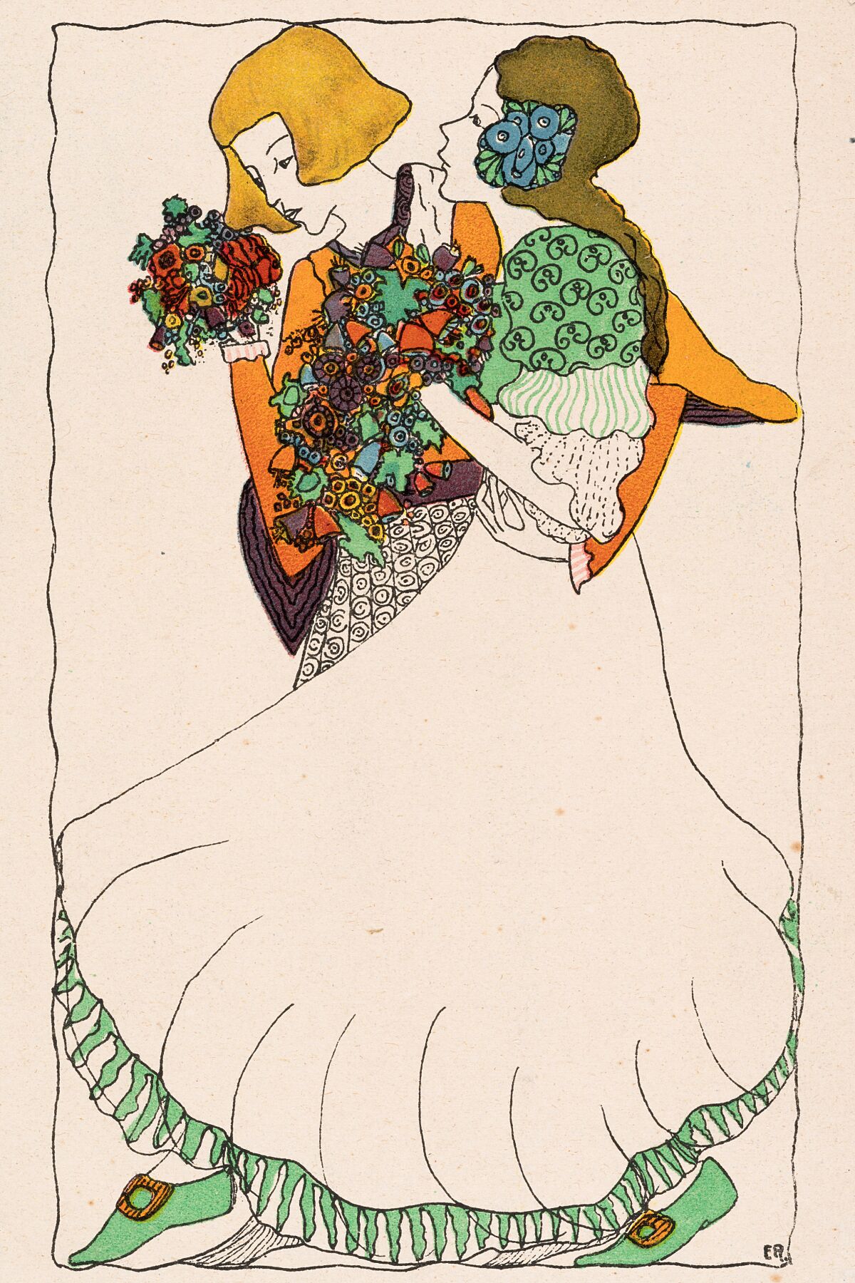 Young Couple, unknown artist - 1912  Wien Museum