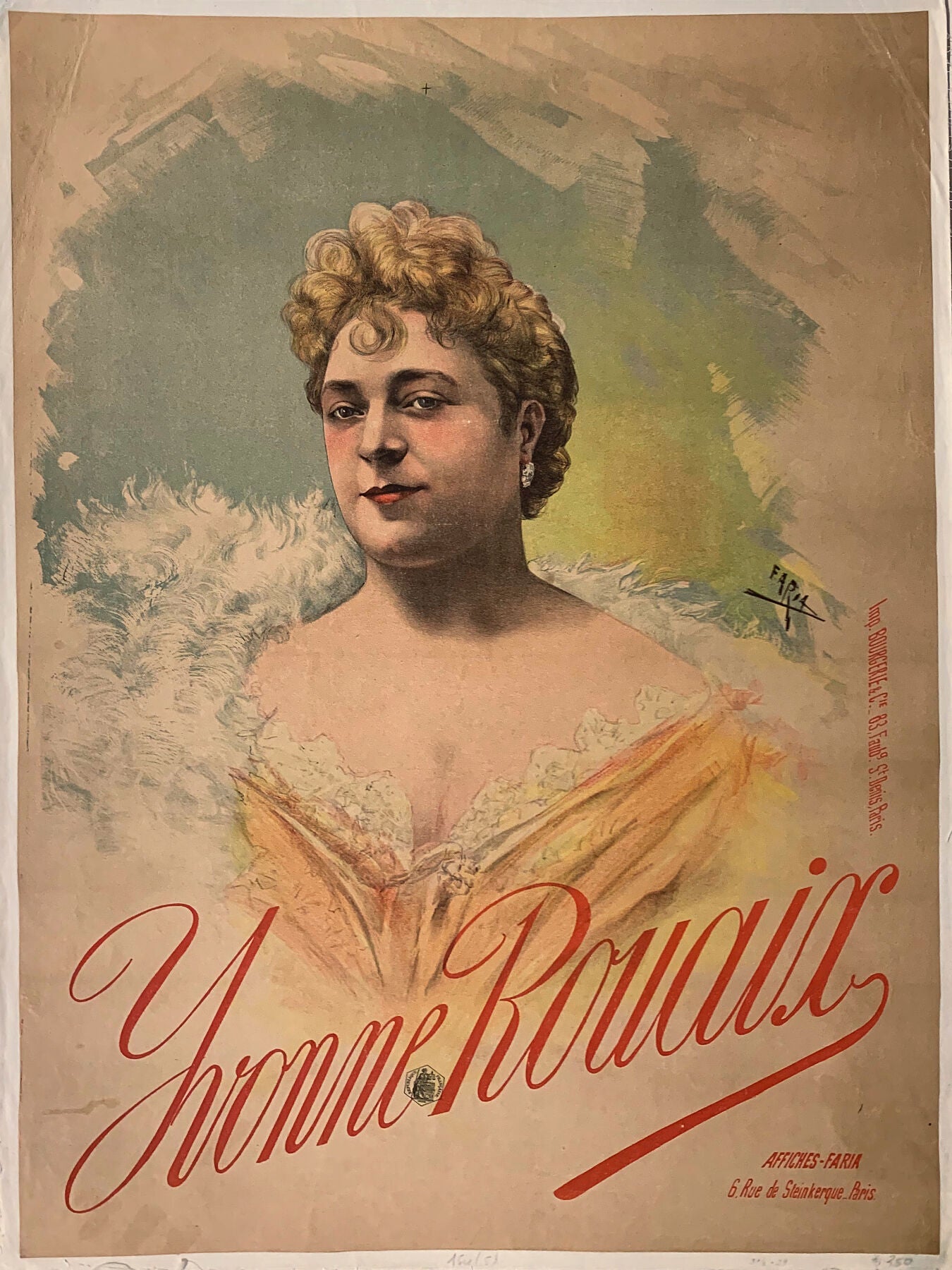 Yvonne Rouaix Poster France - c. 1895