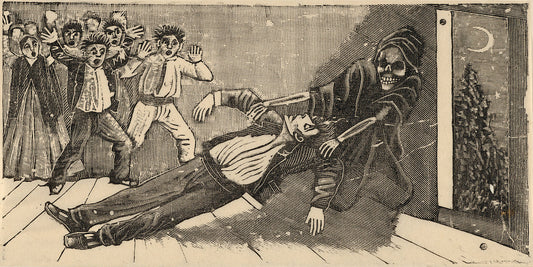 The apparation of the ghost of don Juan Manuel to Pachita la Alfajorera ca. 1893 José Guadalupe Posada  copy