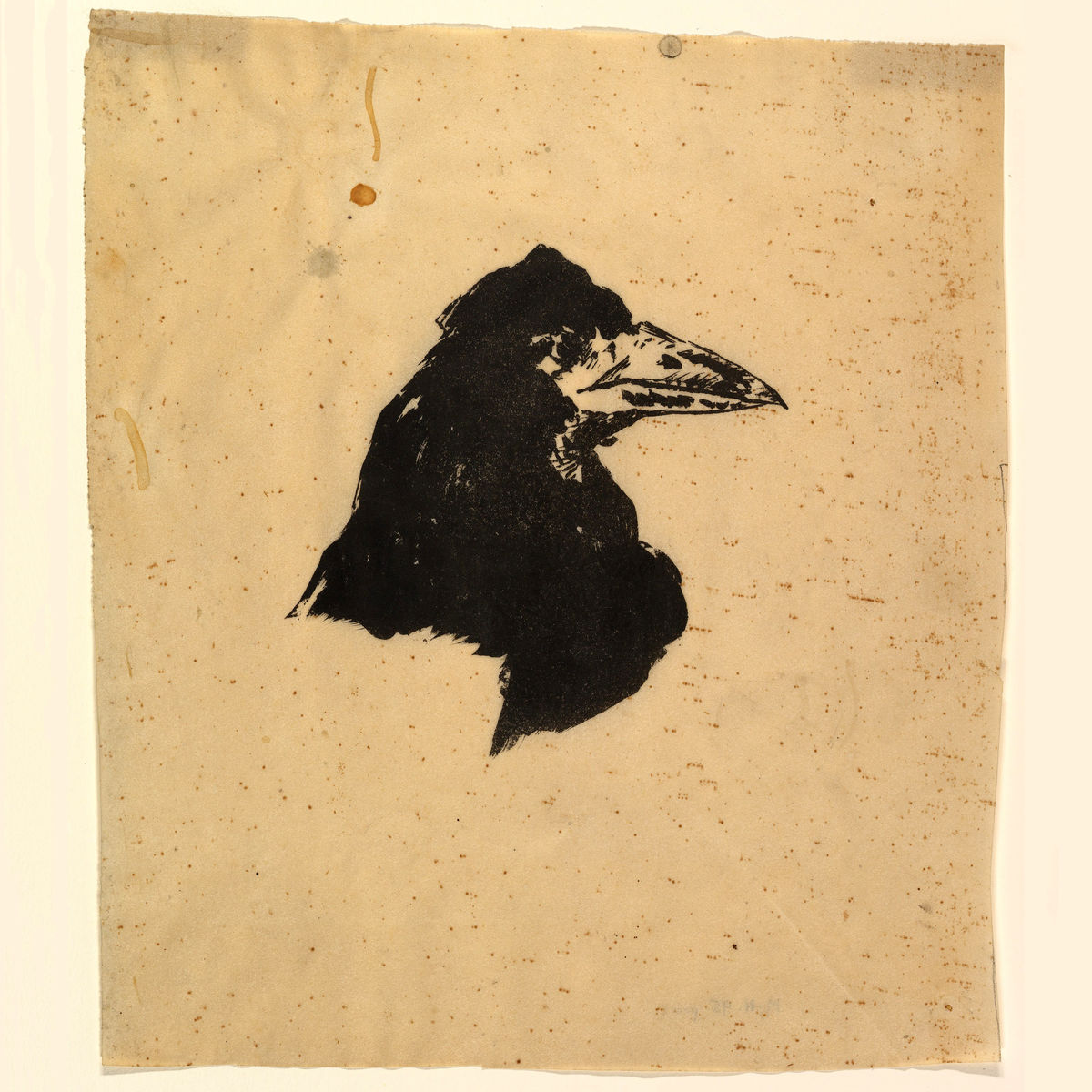 Conception pour l'affiche et la couverture de 'Le Corbeau' d'Édouard Manet - 1875 