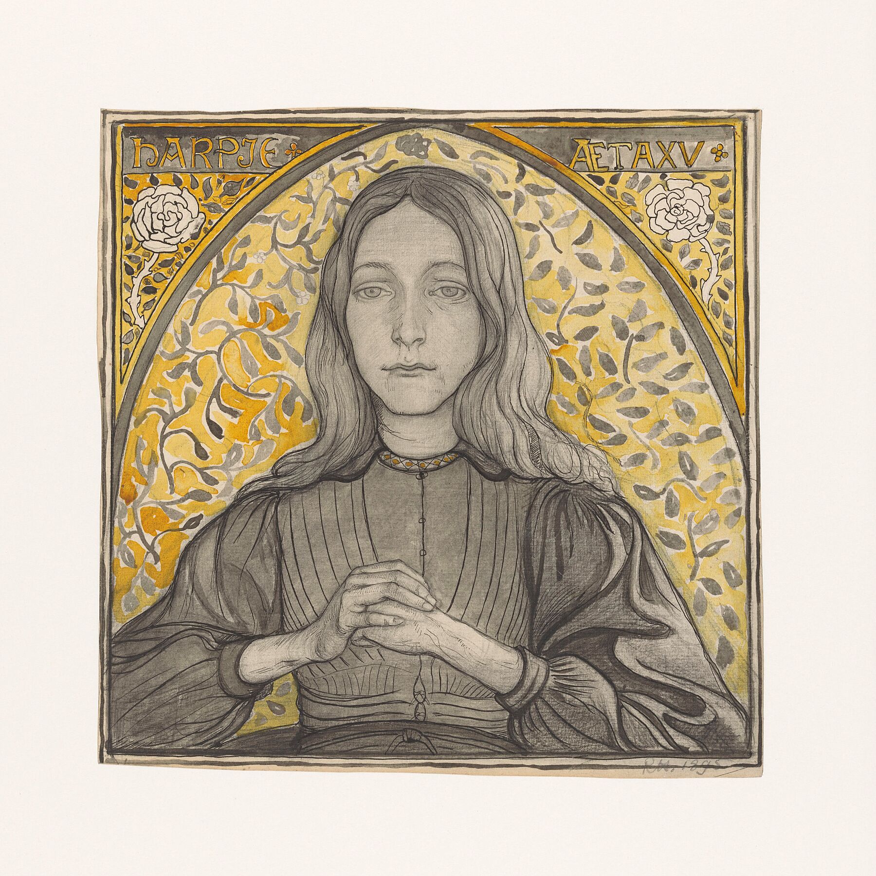 Portrait of Harpje, Aged 15, Richard Nicolaüs Roland Holst, 1895