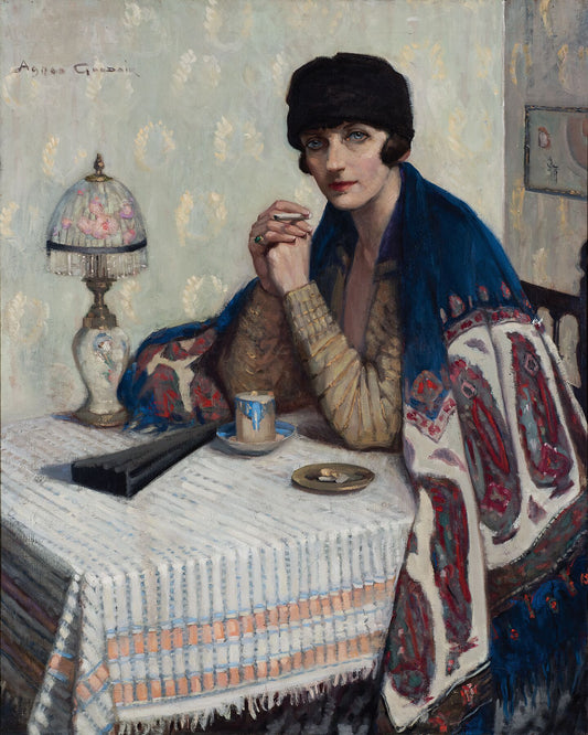 Girl with Cigarette by Agnes Goodsir - c. 1925