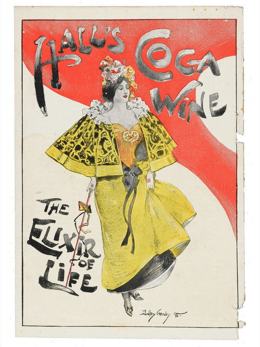 Publicité pour Hall's Coca Wine 1915