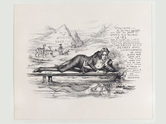 Oscar Wilde en Narcisse de Tomas Nast - 1894 