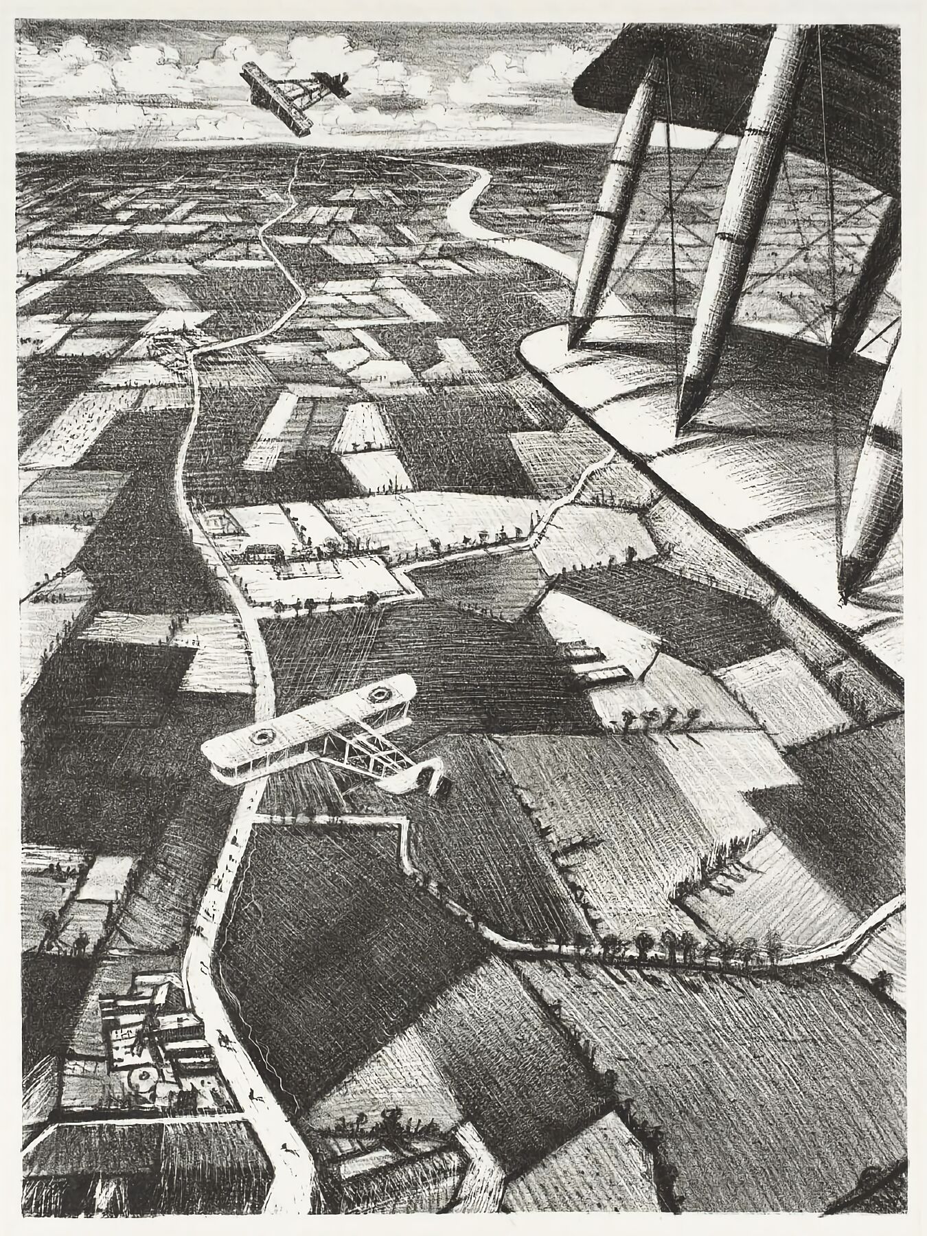 In the Air by Christopher Richard Wynne Nevinson - 1917