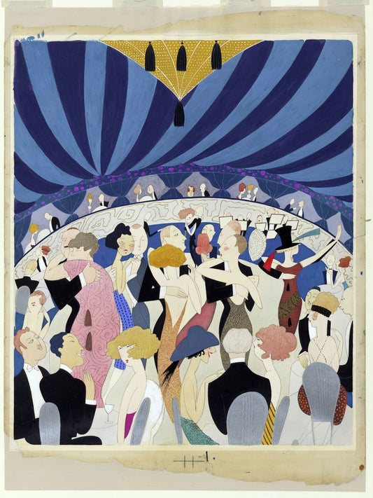 Parejas bailando en un club nocturno de Anne Harriet Fish - 1921