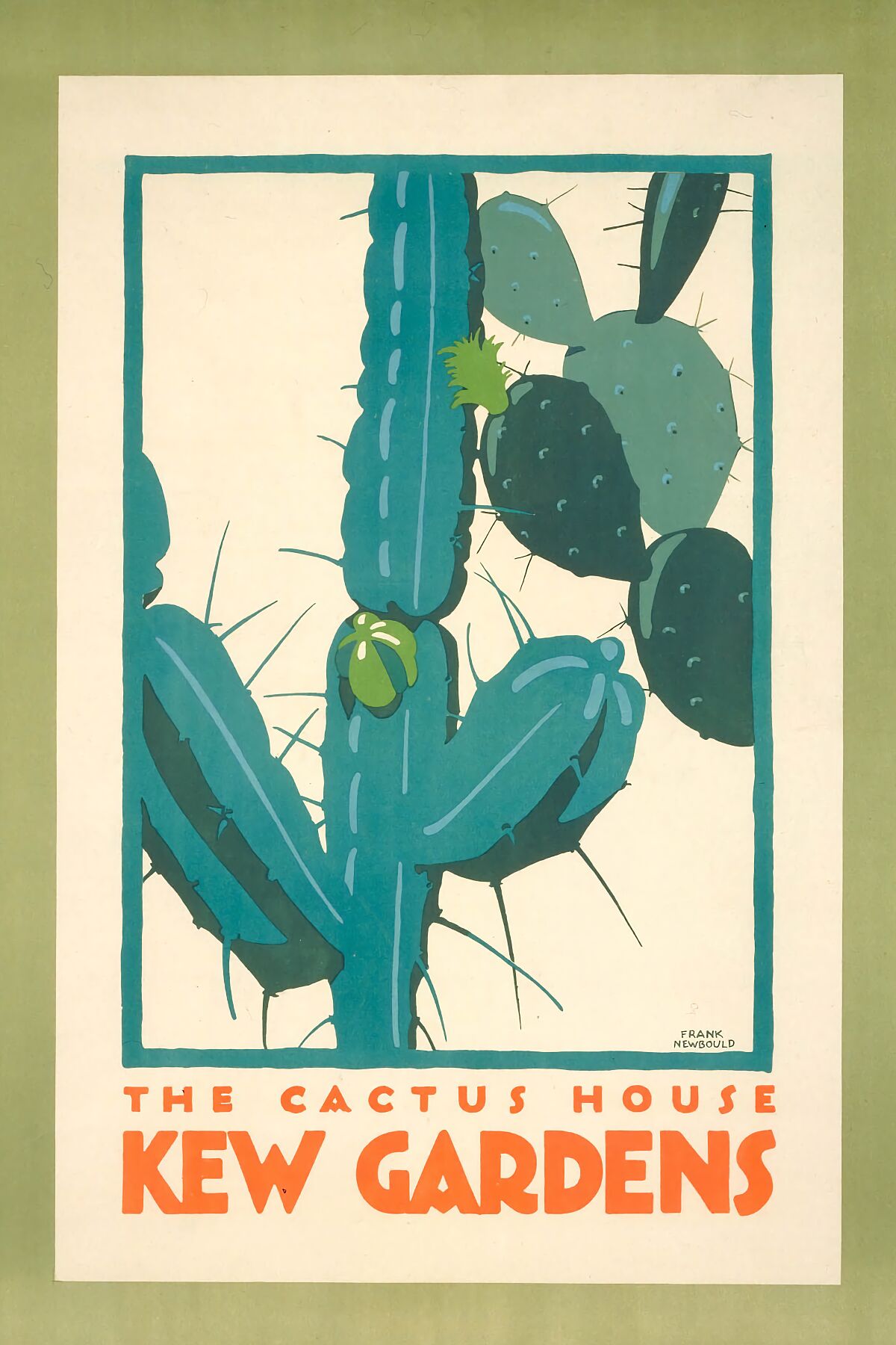 The Cactus House, Kew Gardens by Frank Newbould - 1922