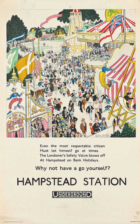 Why Not Have a Go Yourself, Hampstead Station by Arthur Watts - 1926
