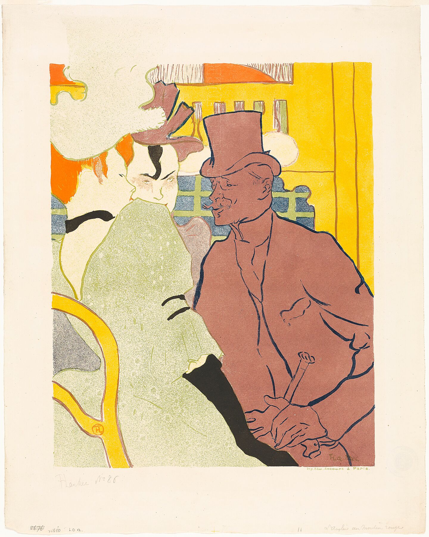 The Englishman at the Moulin Rouge y bHenri de Toulouse-Lautrec - 1892